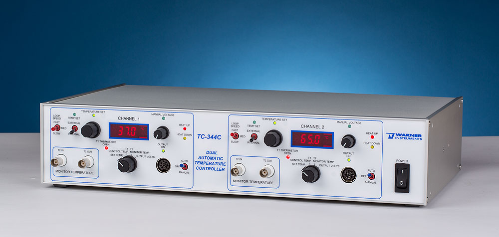 TC 344C Dual Channel Temperature Controller Warner Instruments